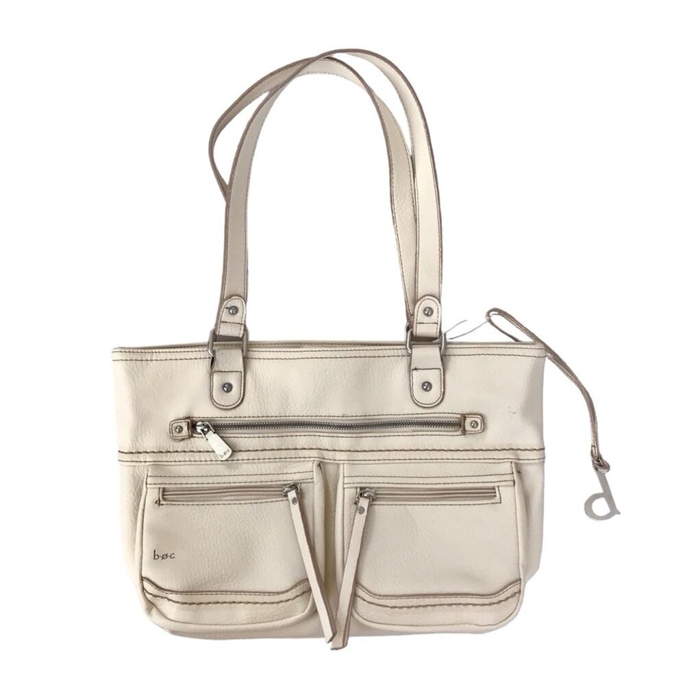 BOC Born Multi-pocket Purse Ivory Cream White Hobo Shoulder Bag